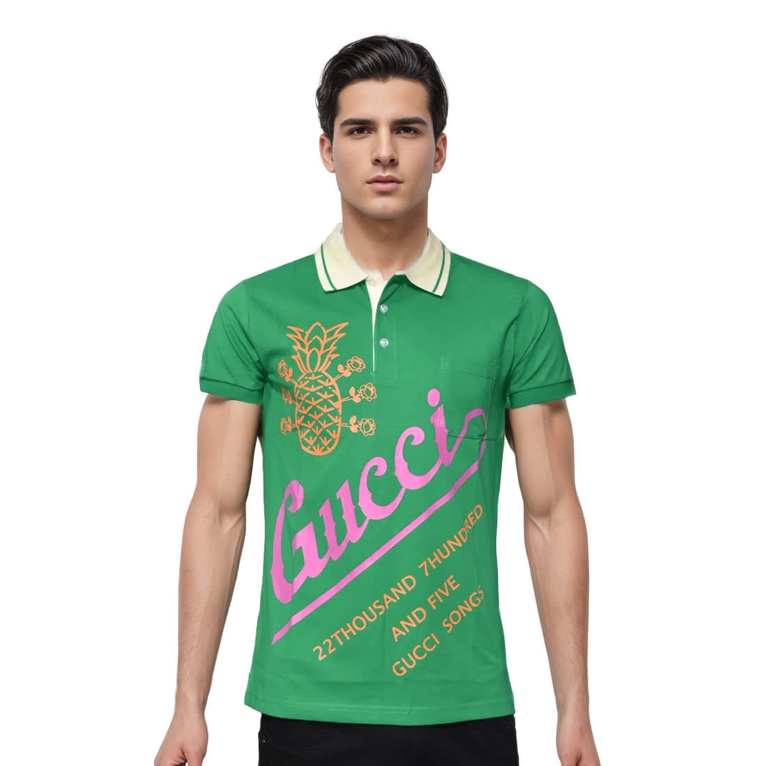 Gucci Pineapple Print Green Premium T-shirt-0