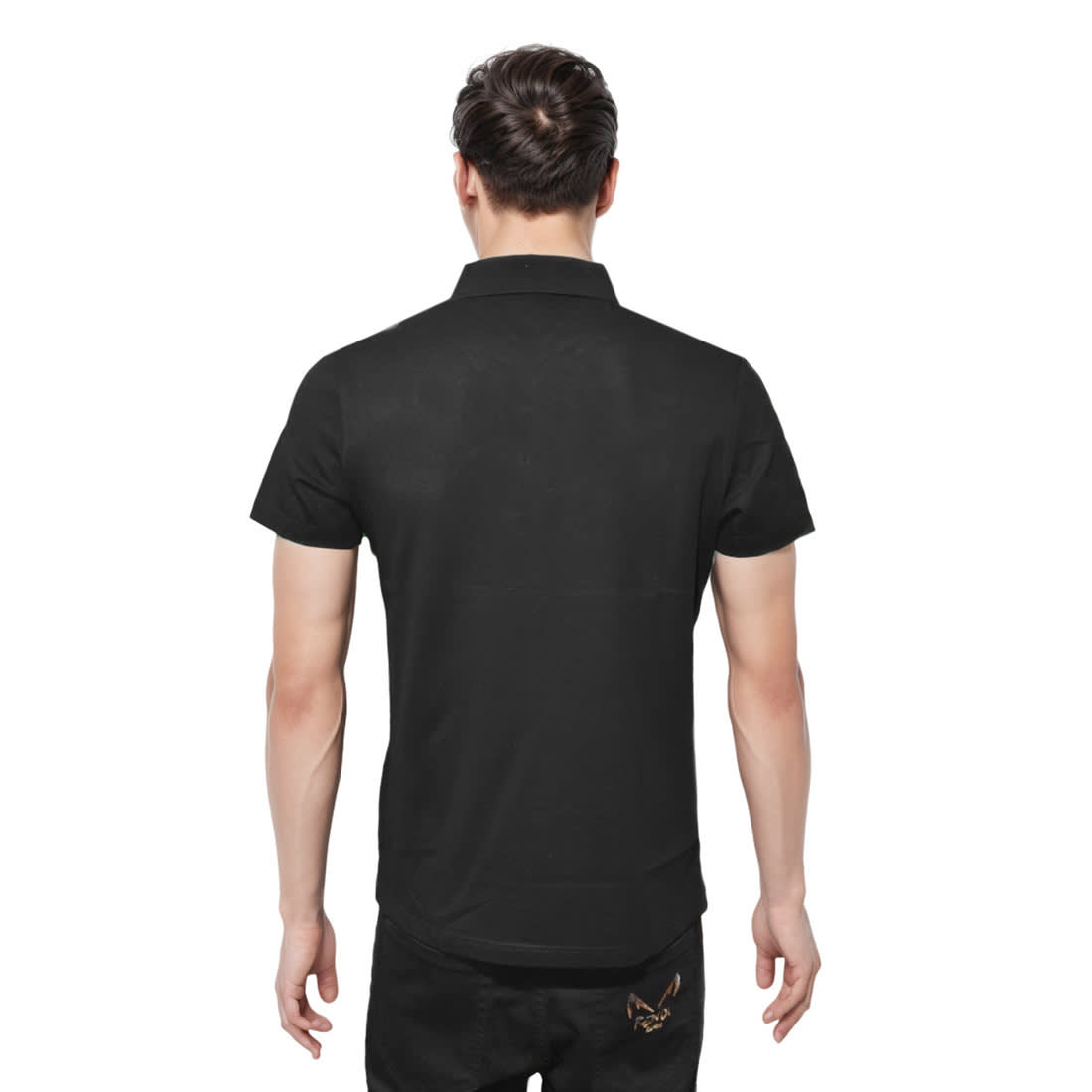 Fendi Black Premium Quality Polo Tees-1