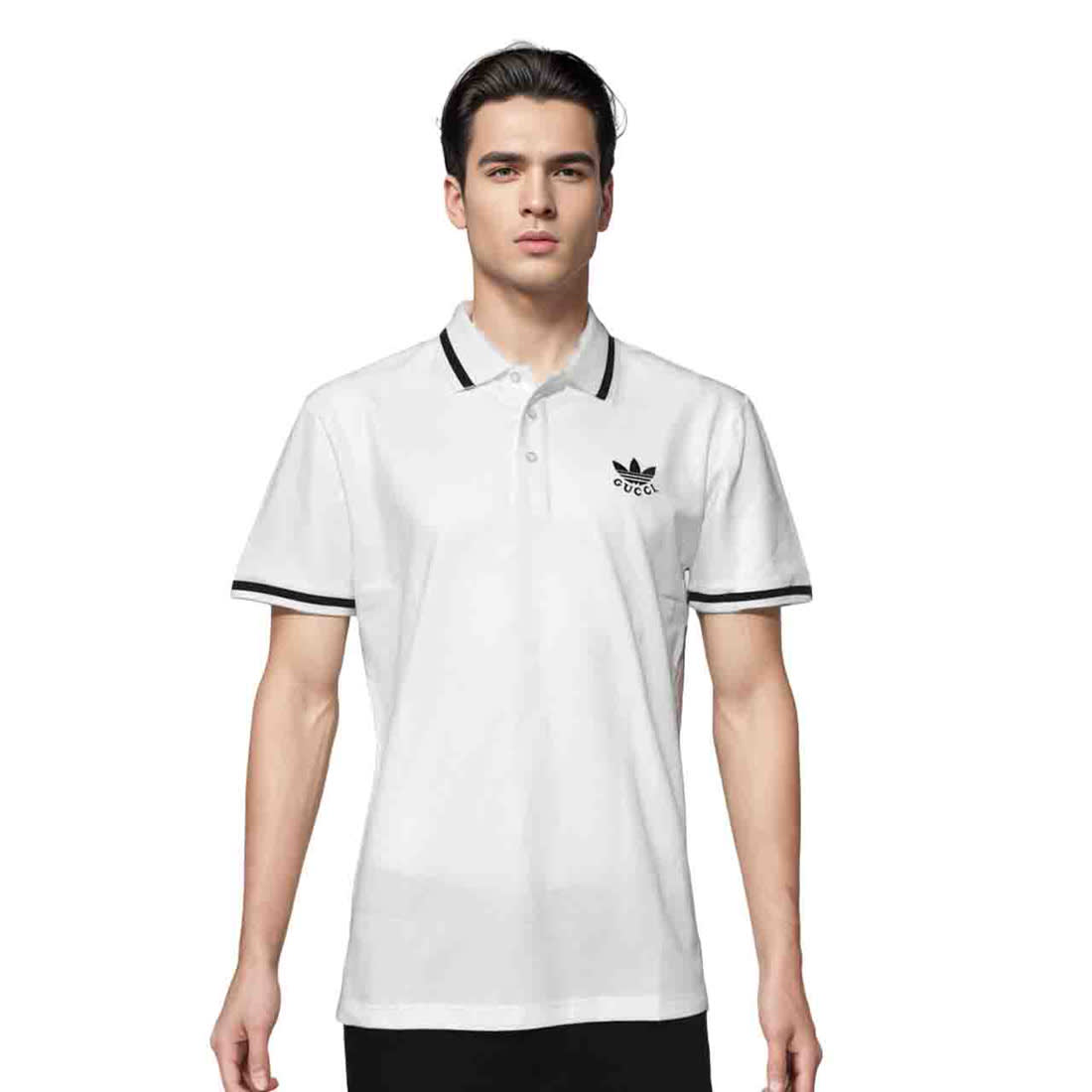 Gucci x Adidas White Premium Quality T-shirt-0