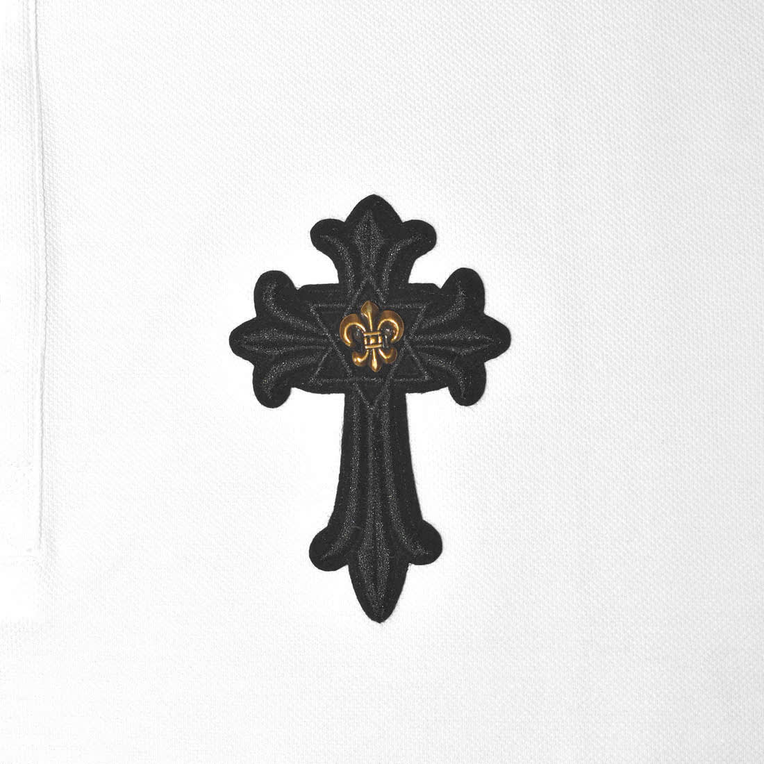Chrome Hearts White Embroidered Logo Premium T-shirt-3