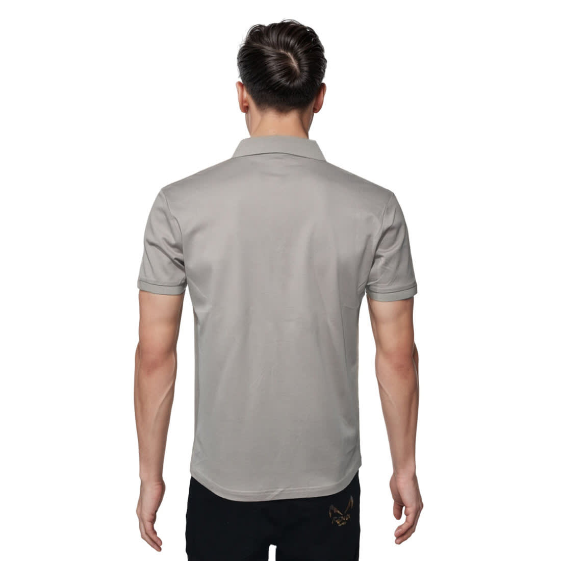 Boss Grey Premium Quality Luxury Polo T-shirt-2