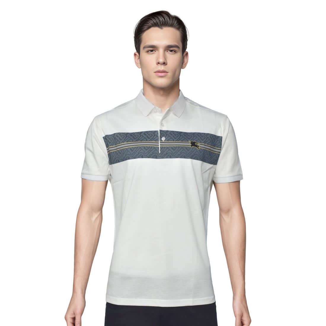 Burberry White Premium Quality Polo Tees-0