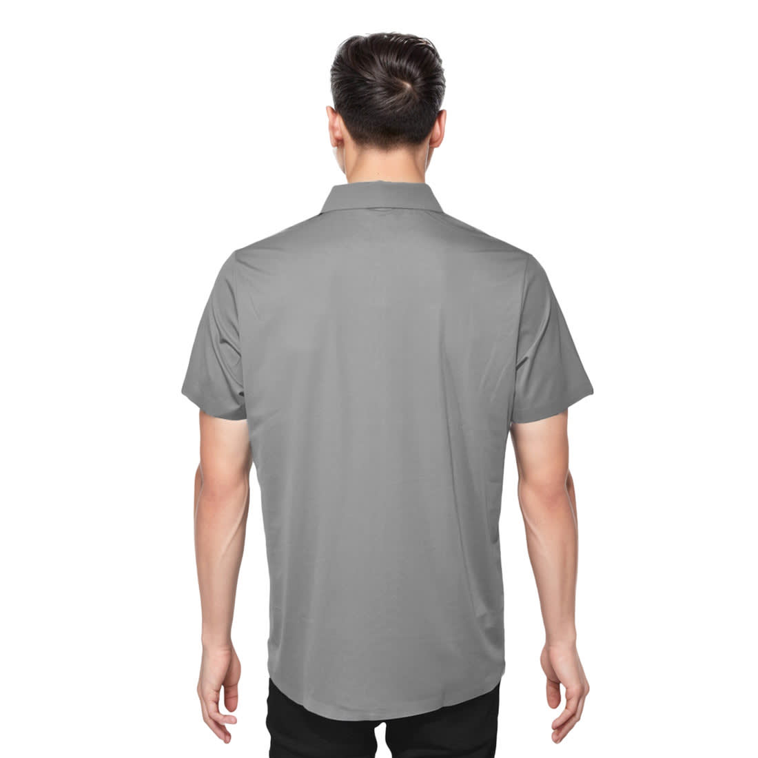 Salvatore Ferragamo Grey Embossed Logo Premium T-shirt-1