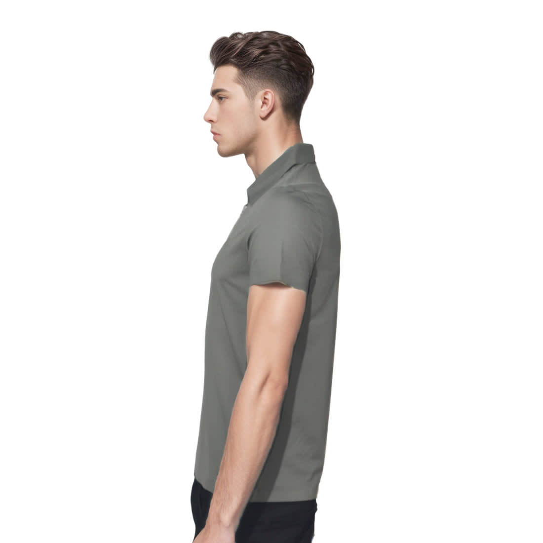 Salvatore Ferragamo Green Embossed Logo Premium T-shirt-2