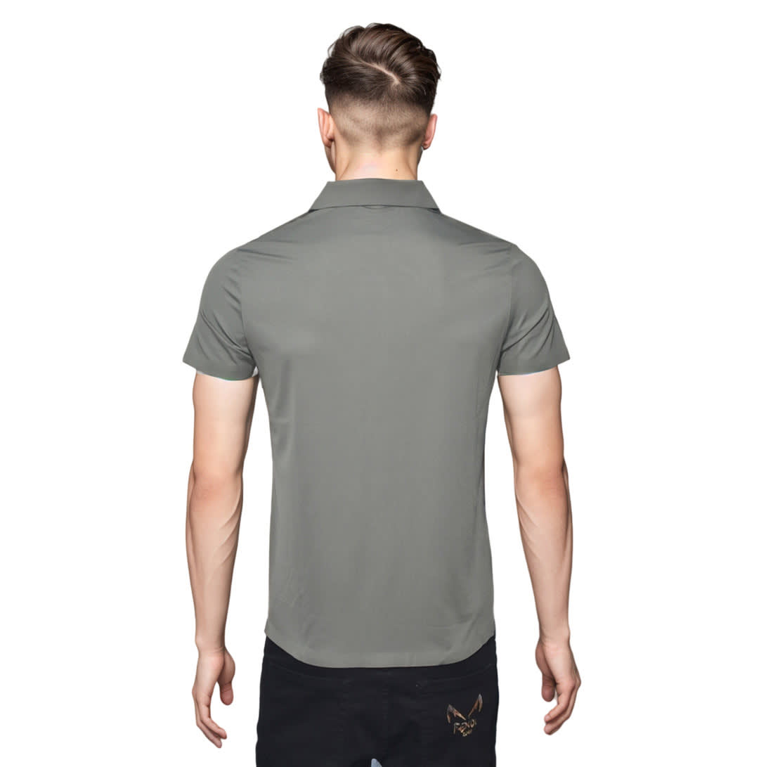 Salvatore Ferragamo Green Embossed Logo Premium T-shirt-1