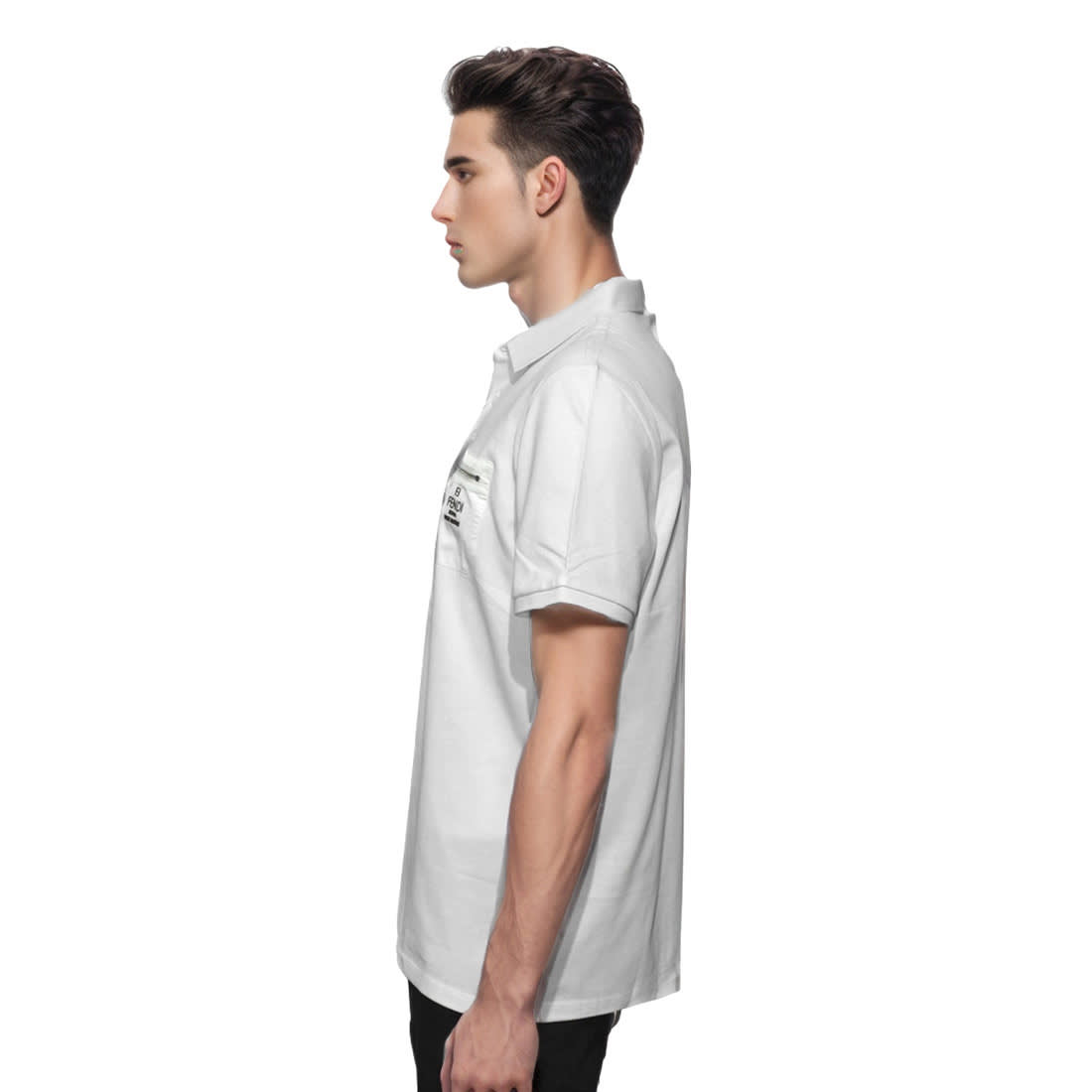 Fendi White Premium Zip Pocket T-shirt-2