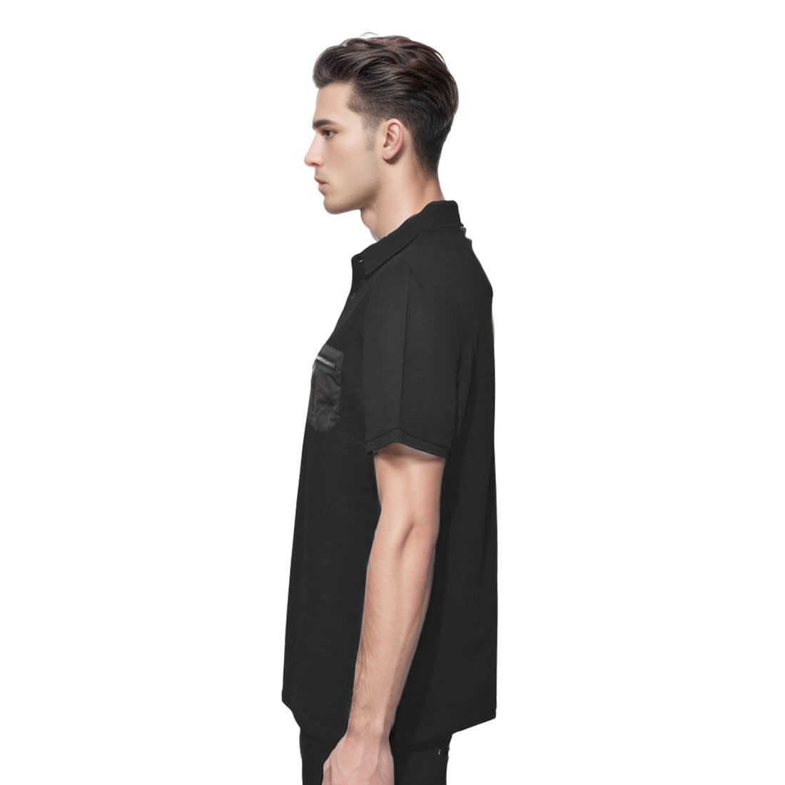 Fendi Black Premium Zip Pocket T-shirt-2