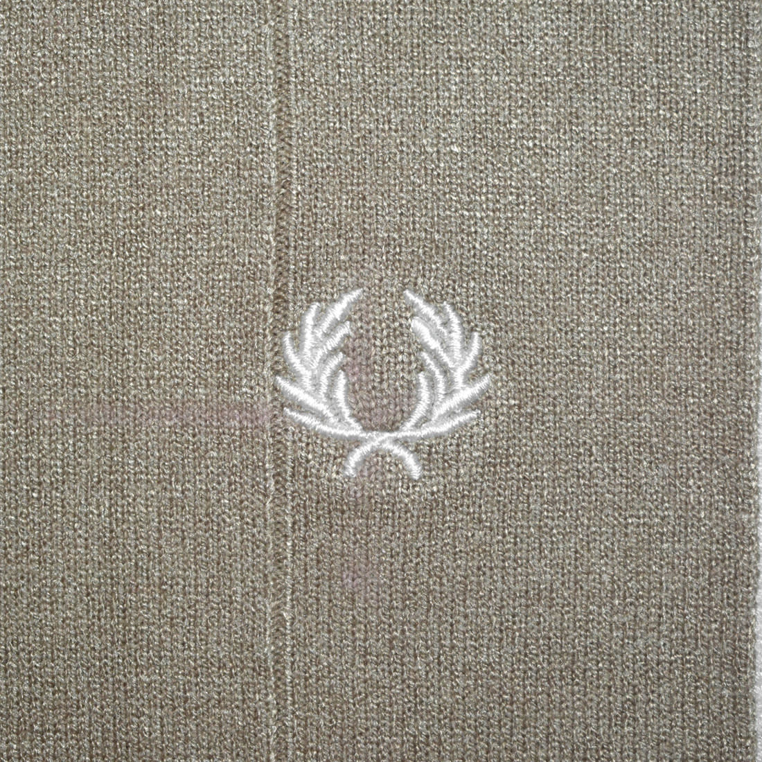 Fred Perry Brown Side-Panel Flannel Neck Polo T-shirt-3