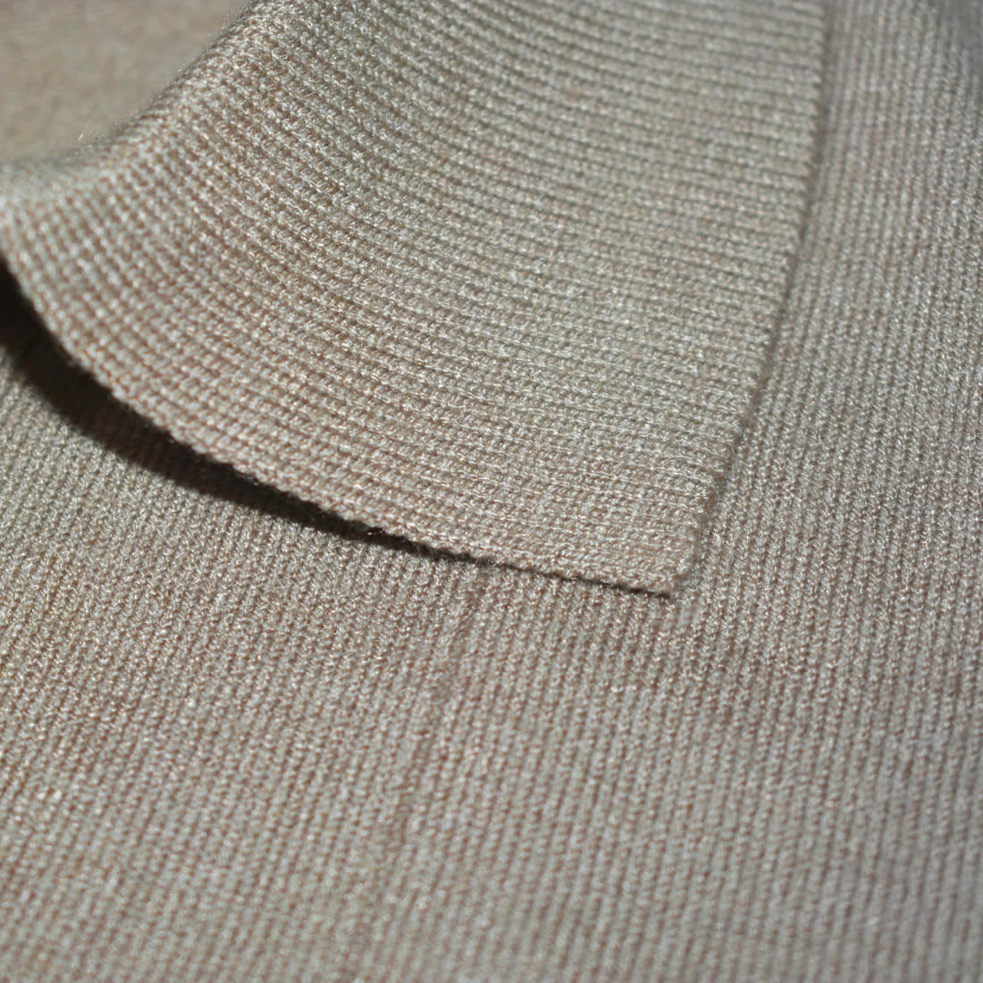 Fred Perry Brown Side-Panel Flannel Neck Polo T-shirt-4