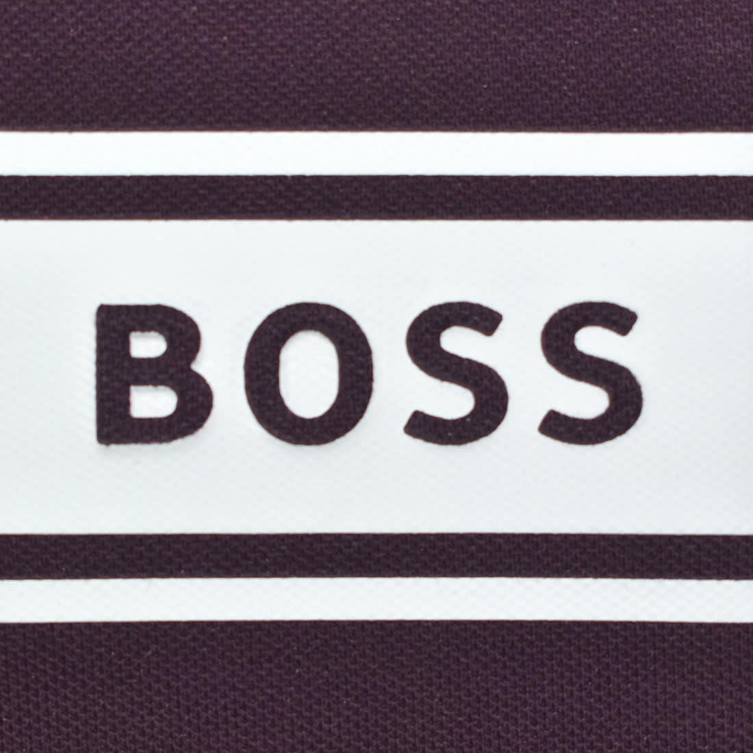Boss Embossed Logo Dark Purple Premium T-shirt-3