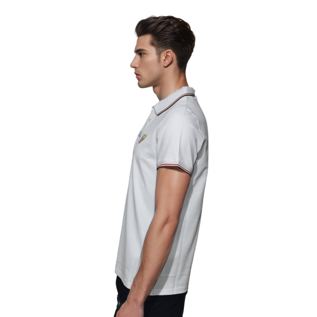 Prada White Premium Quality Polo Tees-2
