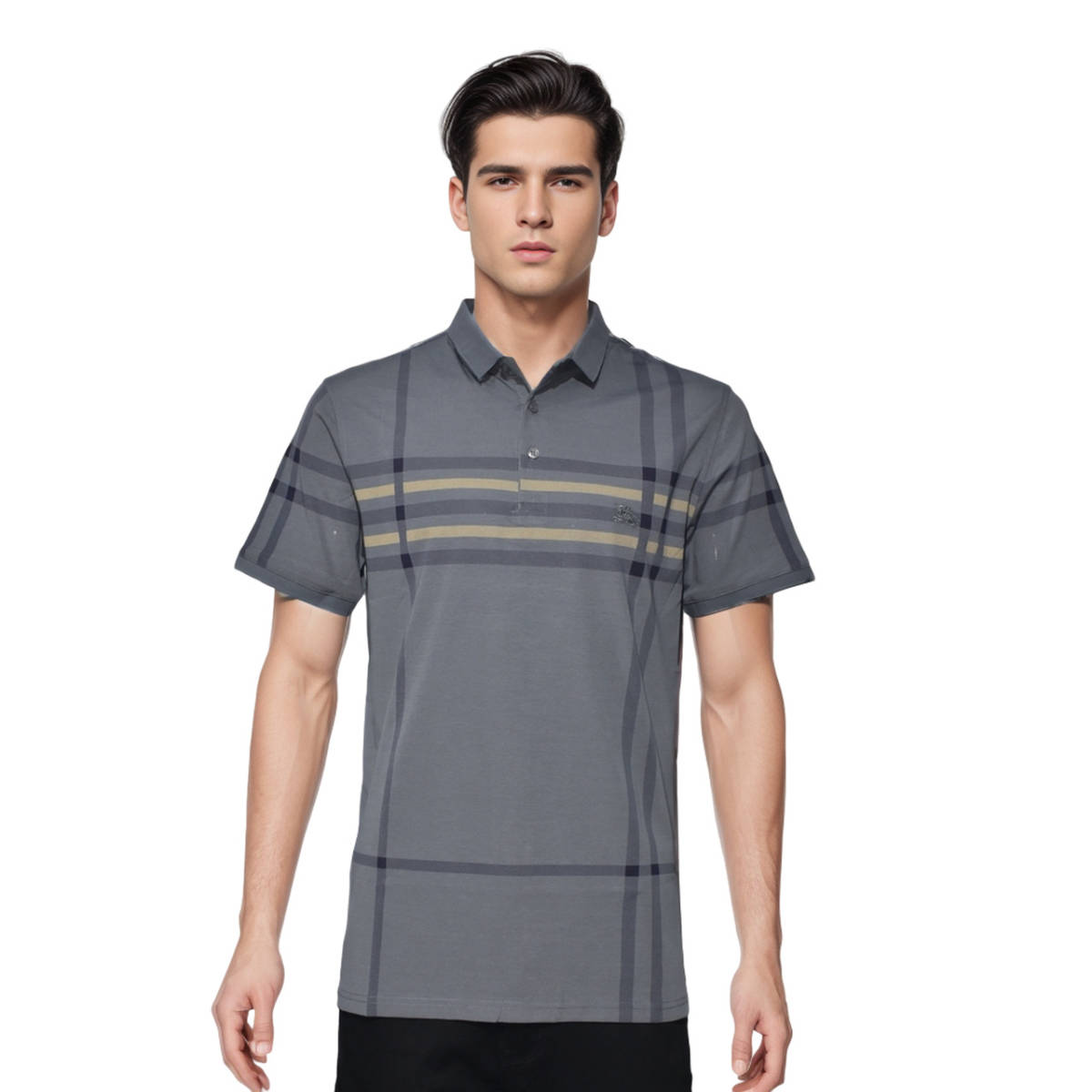 Burberry Grey Premium Quality T Shirt-0