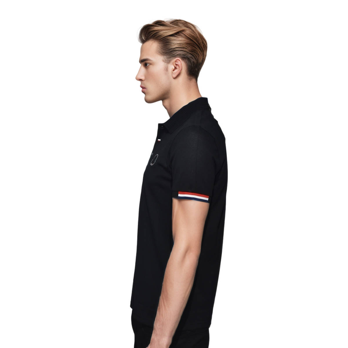 Moncler Embroidered logo Black Premium T-shirt-2