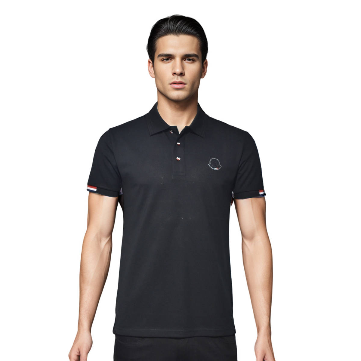 Moncler Embroidered logo Black Premium T-shirt-0