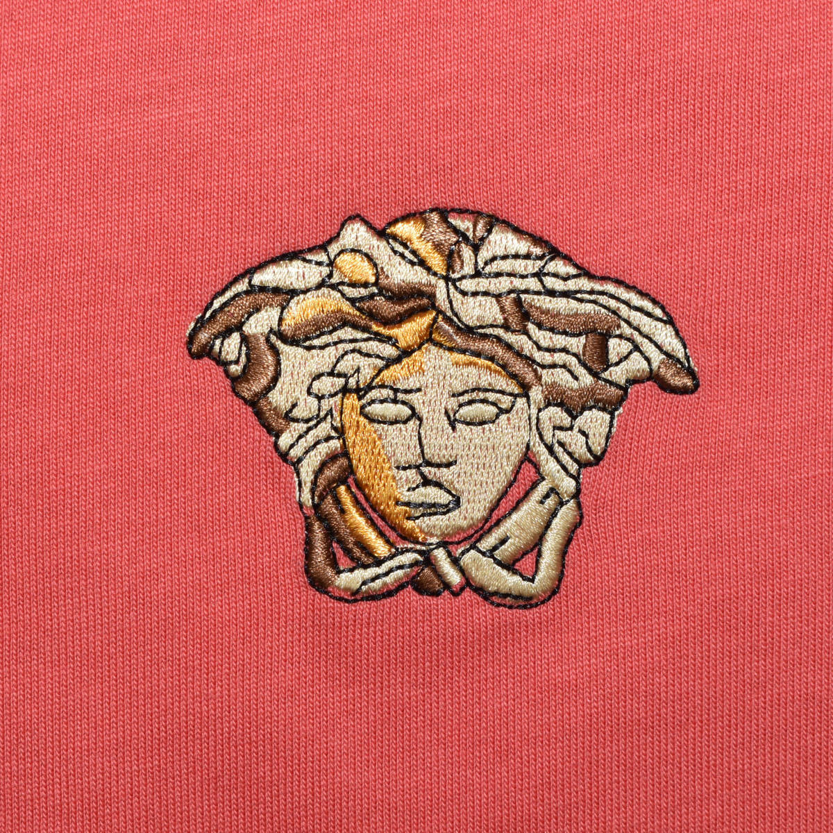 Versace Embossed logo Red Premium Polo T-shirt-3