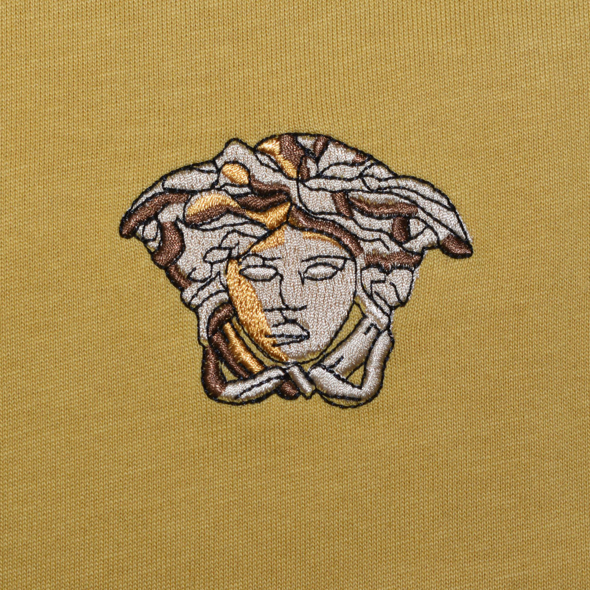 Versace Embossed logo Yellow Premium Polo T-shirt-3