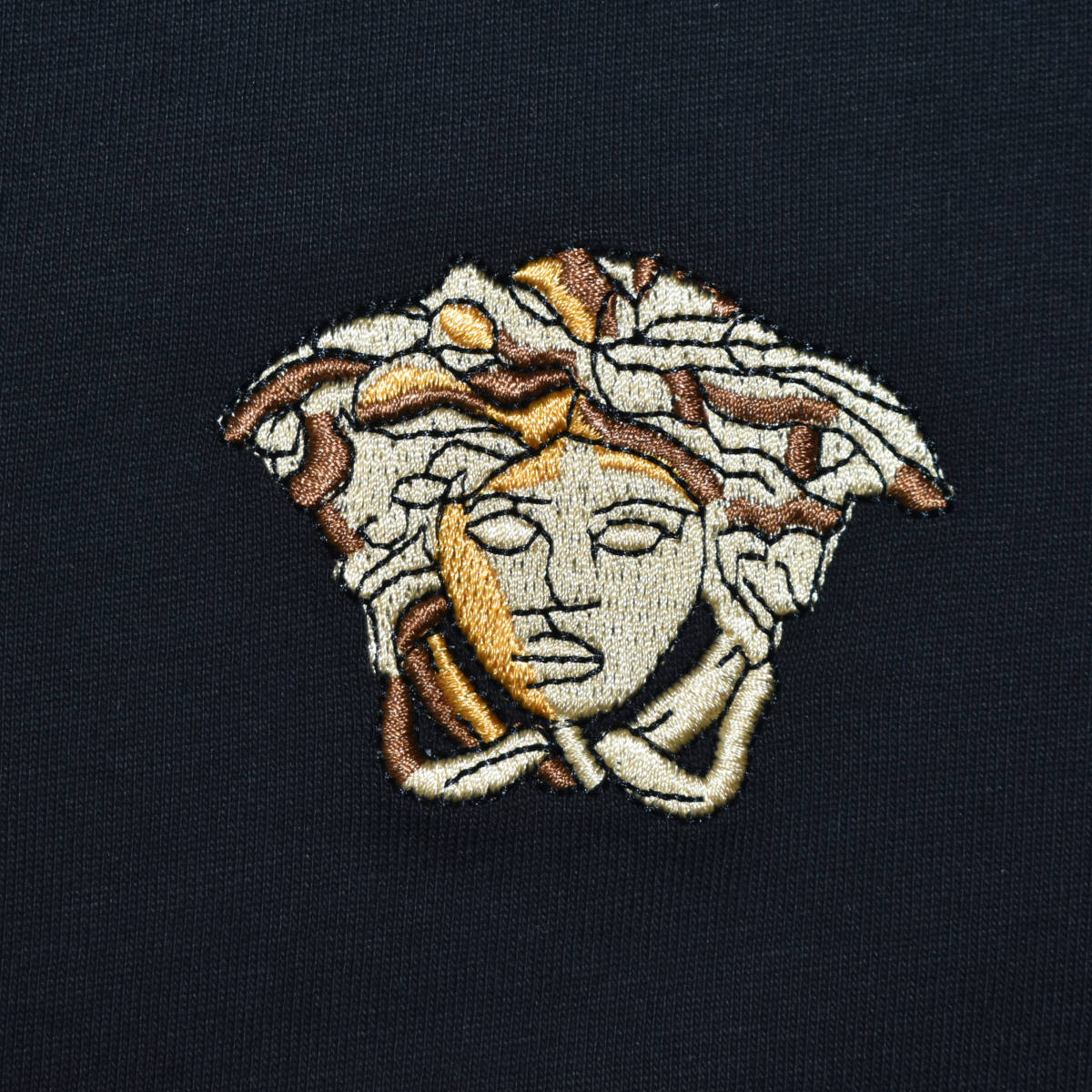 Versace Embossed logo Black Premium Polo T-shirt-2