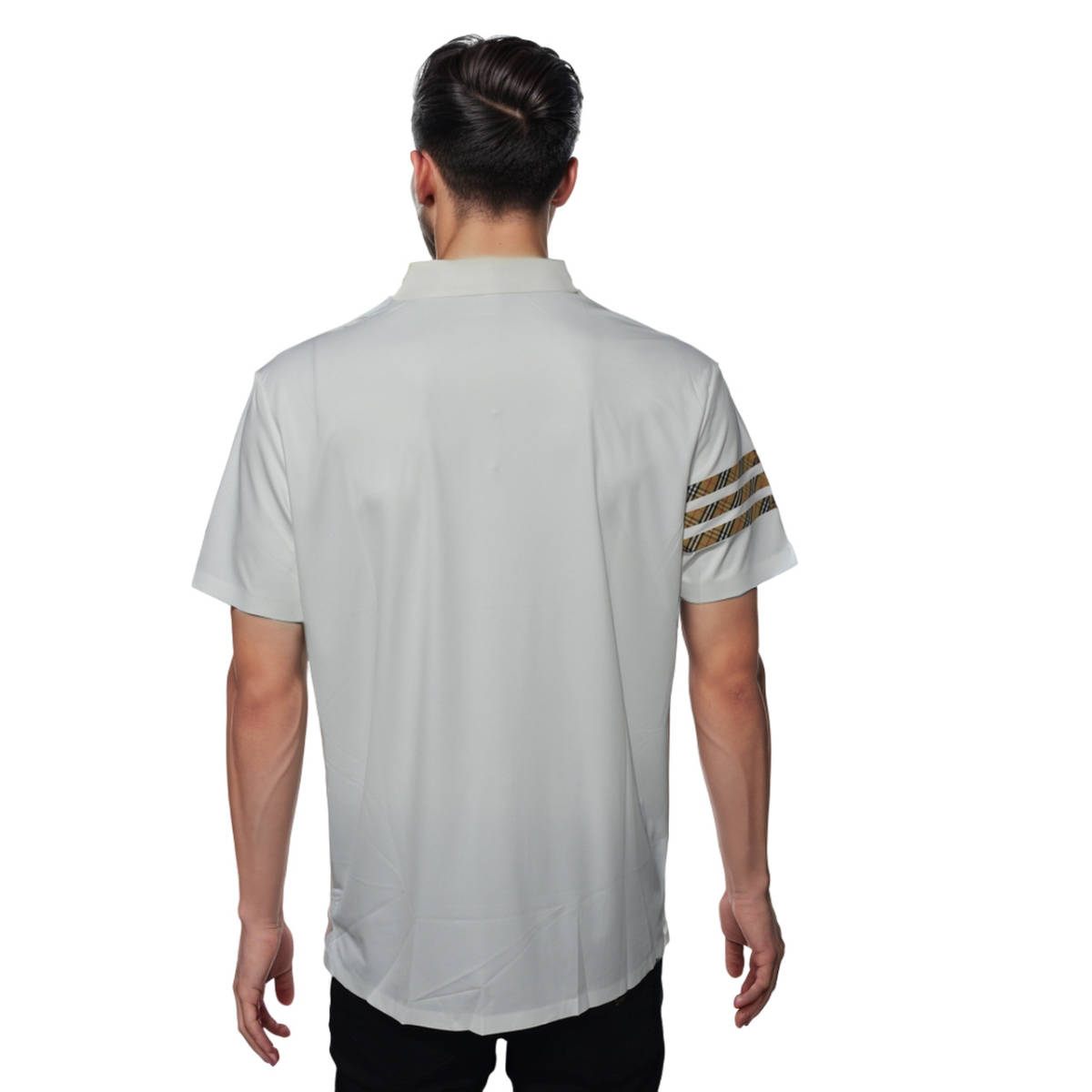 Burberry White Premium Quality Polo Tees-1