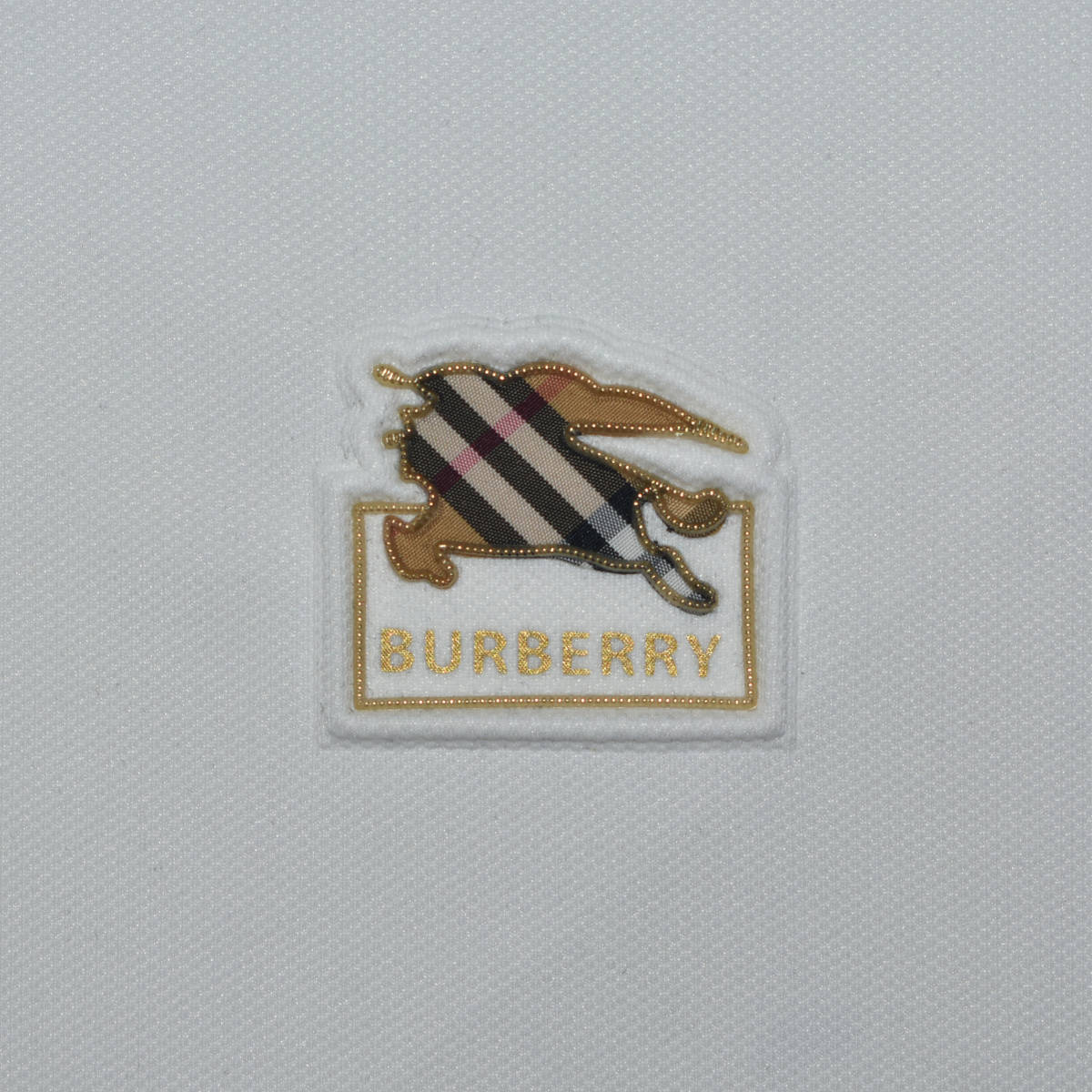 Burberry White Premium Quality Polo Tees-3