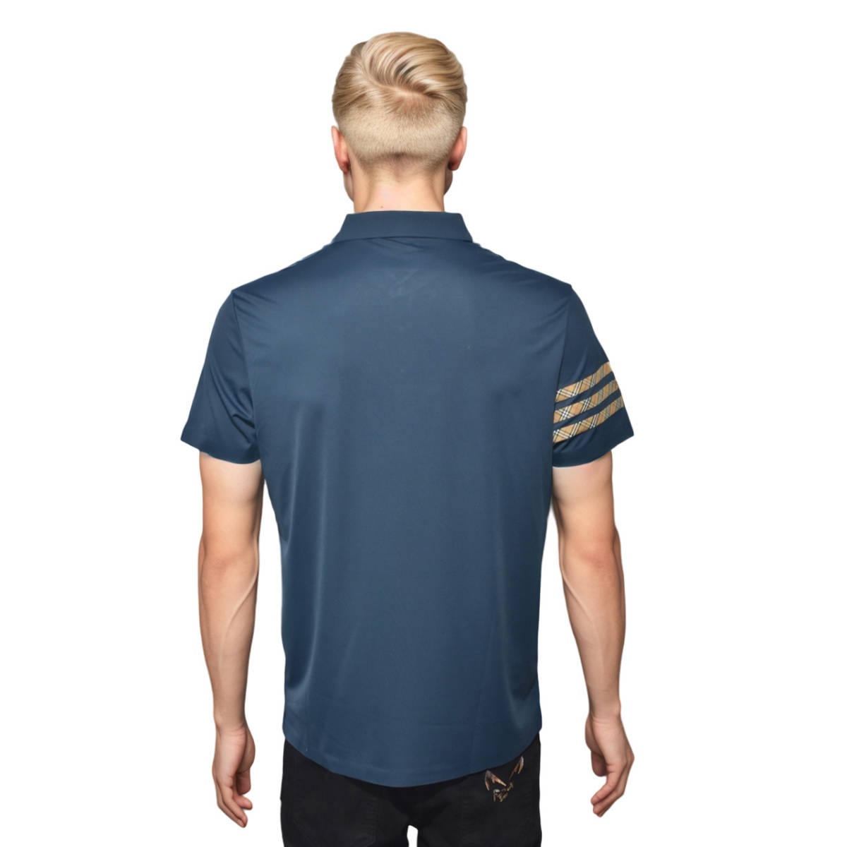 Burberry Blue Premium Quality Polo Tees-1