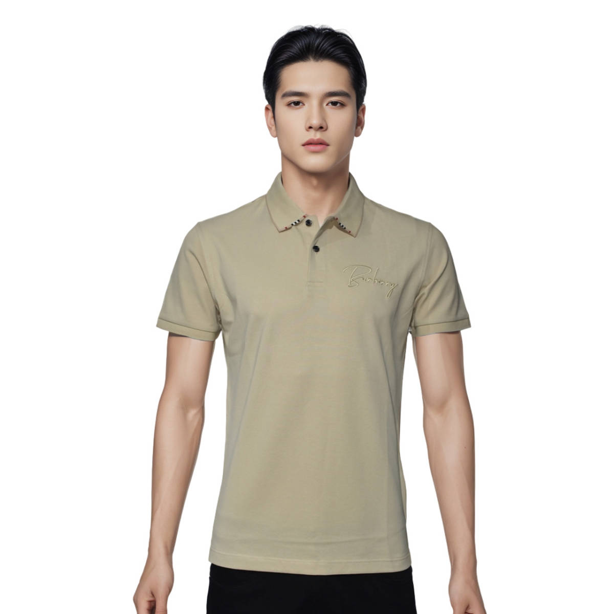 Burberry Brown Premium Quality Polo Tees-0