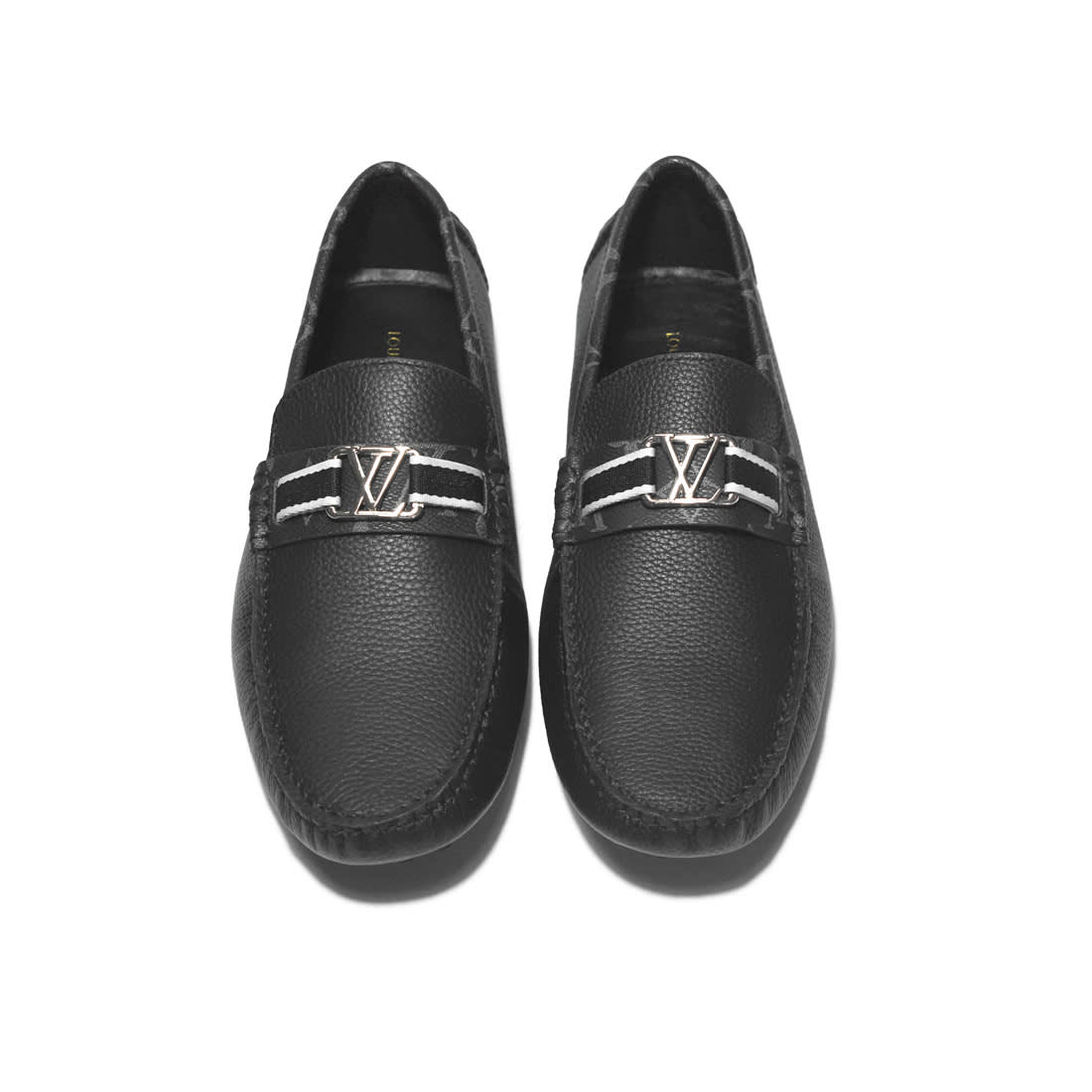 Louis Vuitton Black Hockenheim Moccasin Loafers-3
