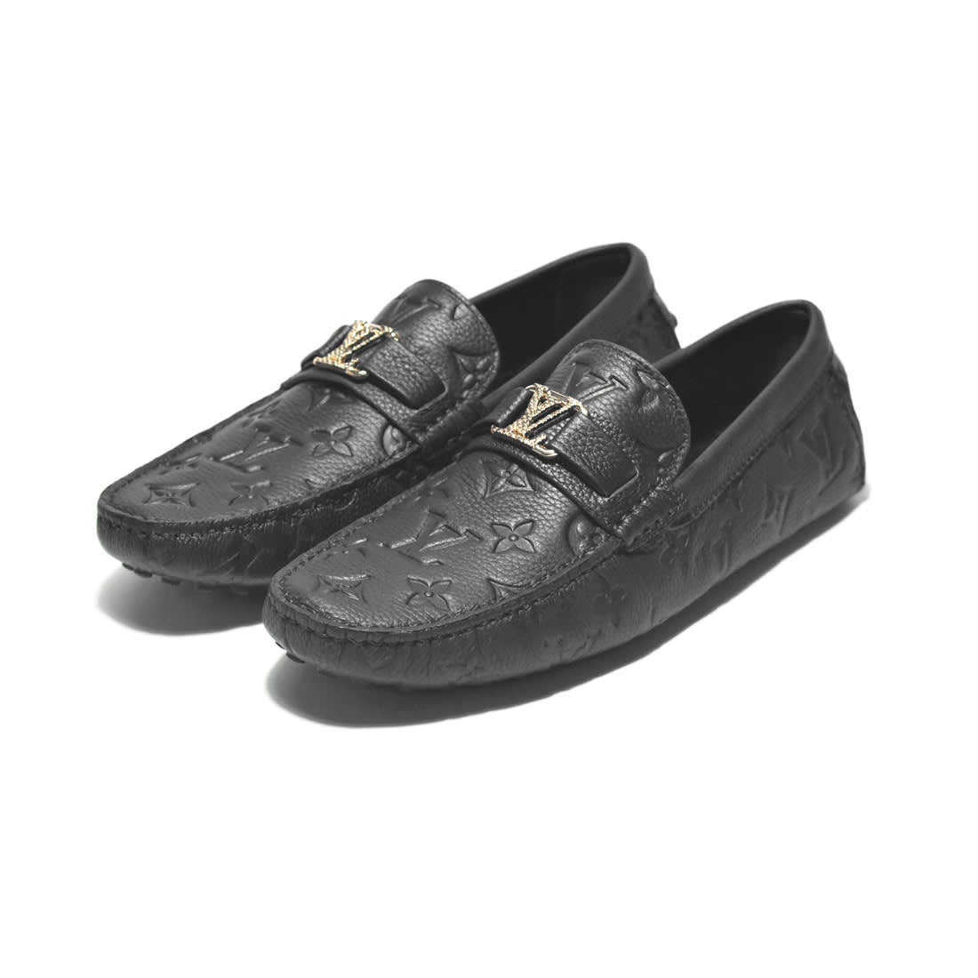 Louis Vuitton Monogram Black Luxury Loafers-0
