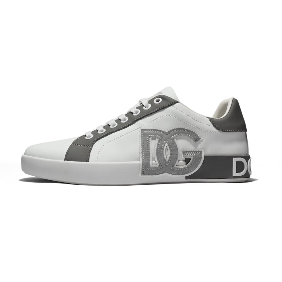 Dolce & Gabbana Portofino White & Grey Sneakers-0