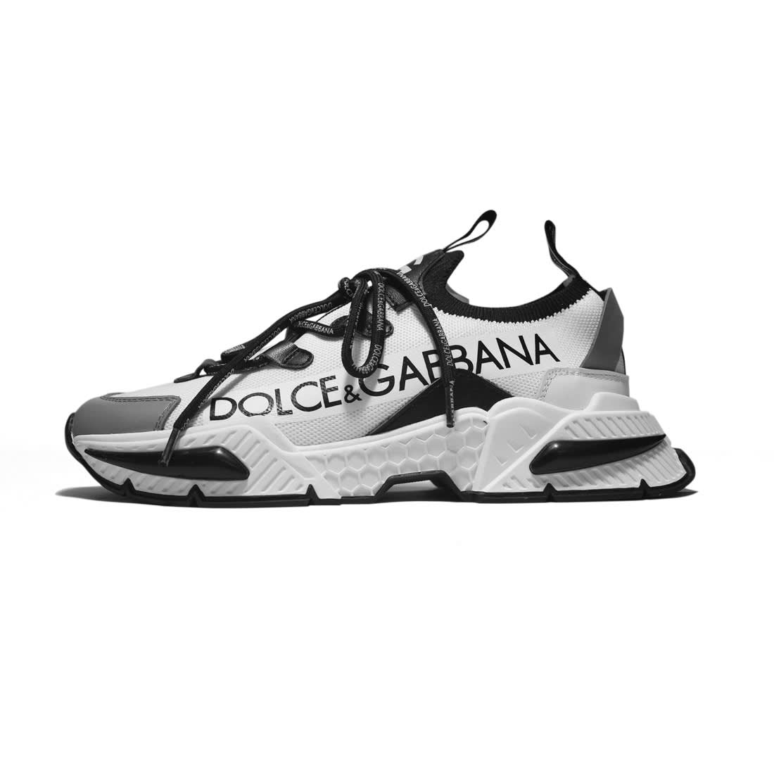Dolce & Gabbana White & Grey Airmaster Sneakers-0