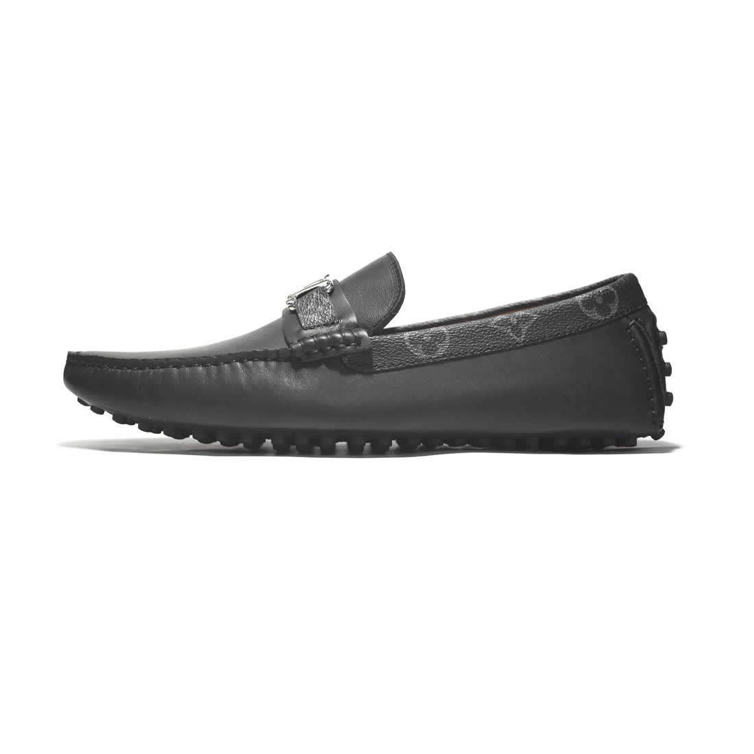 Louis Vuitton Monogram Premium Black Loafers-1
