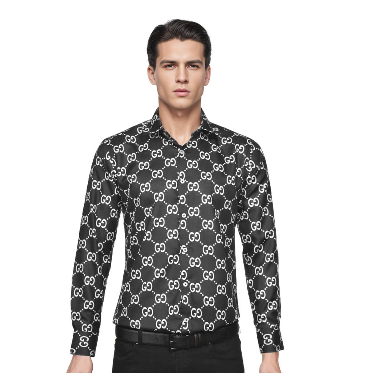 Gucci GG Canvas Black Premium Shirt-0