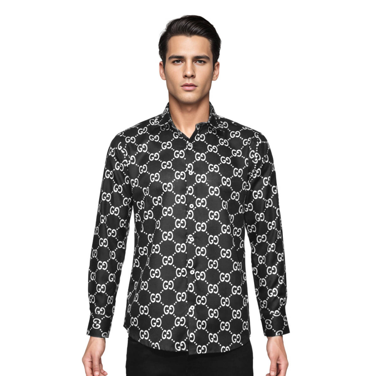 Gucci GG Canvas Black Premium Shirt-6