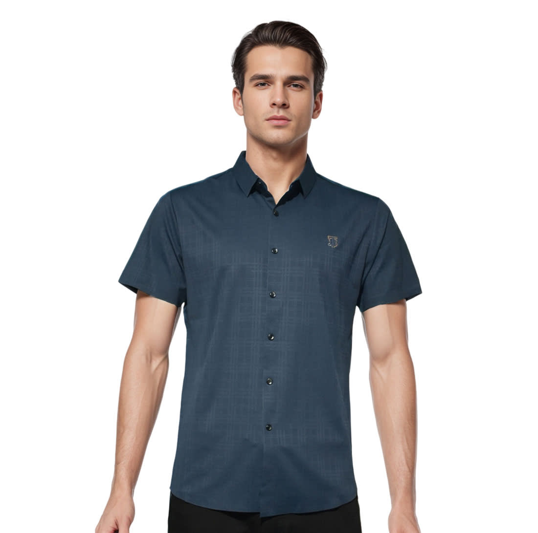 Burberry Blue Premium Quality Polo T-shirt-0