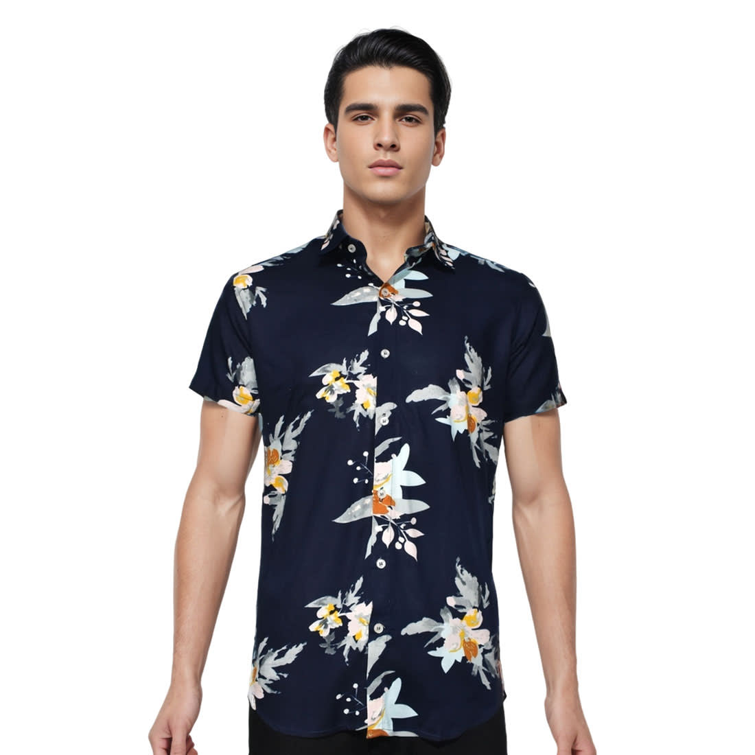 Zara Blue Premium Quality Half Sleeve Shirt-0