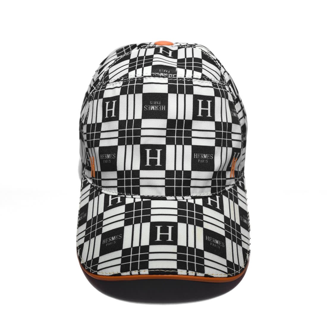 Hermes Black & White Checks Premium Cap-1