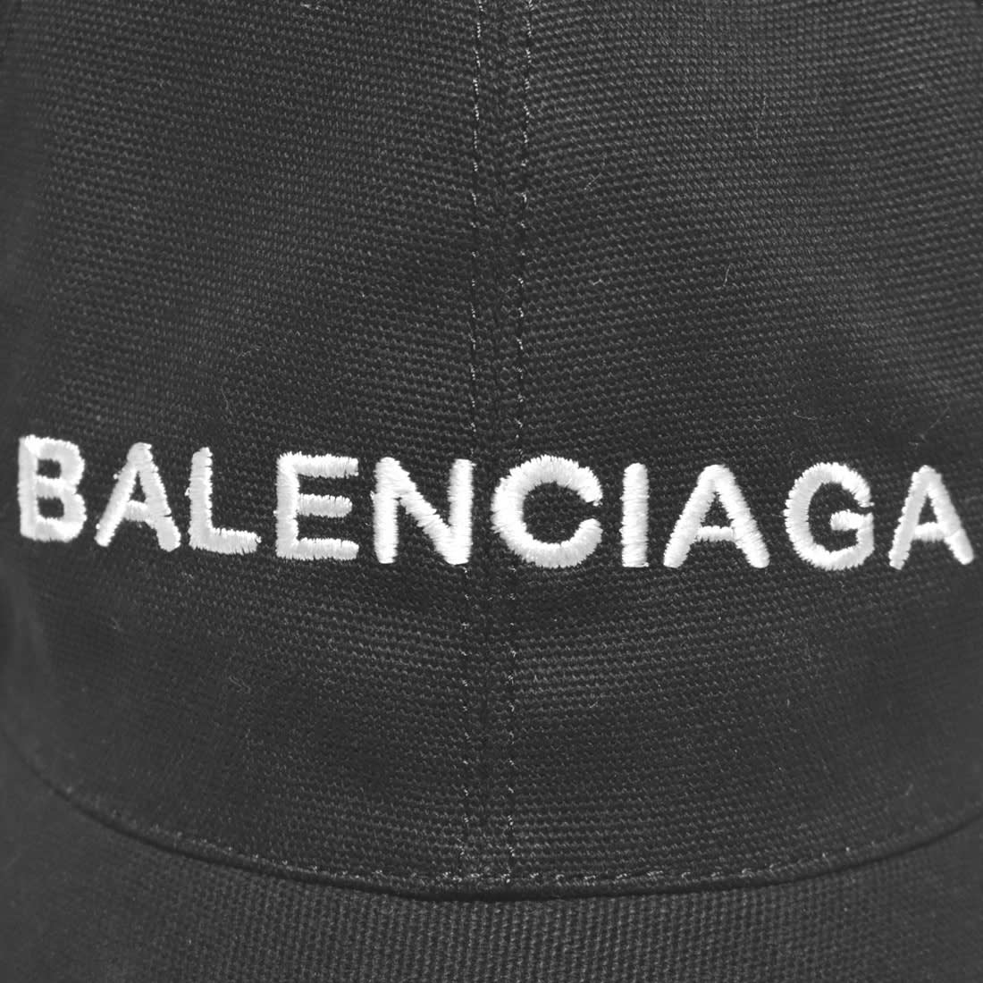Balenciaga Embroidered Black Premium Cap-3