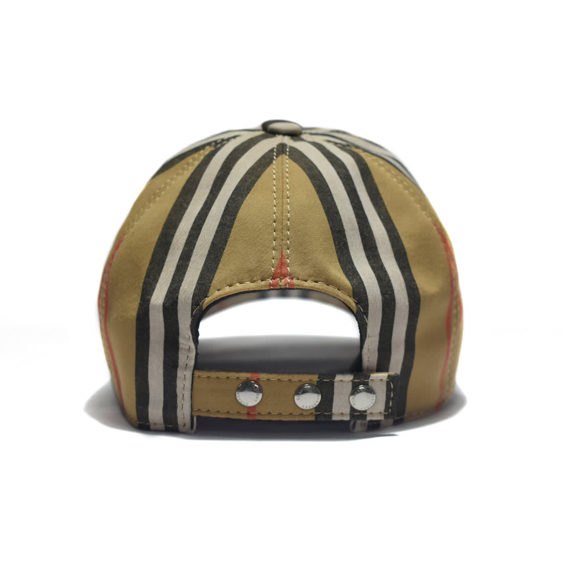 Burberry TB Embroidered Brown Check Premium Cap-4