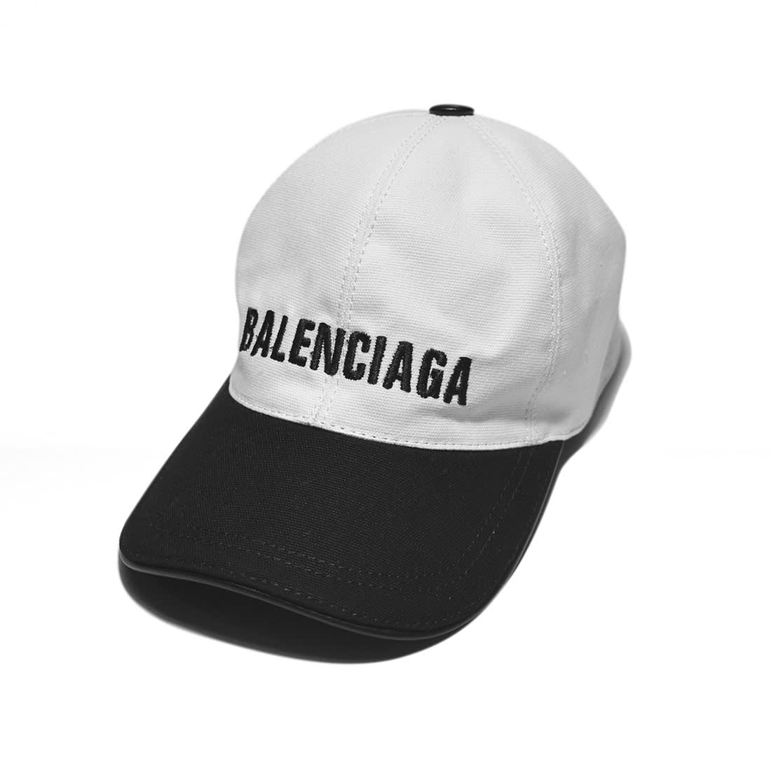 Balenciaga Embroidered White & Black Premium Cap-0
