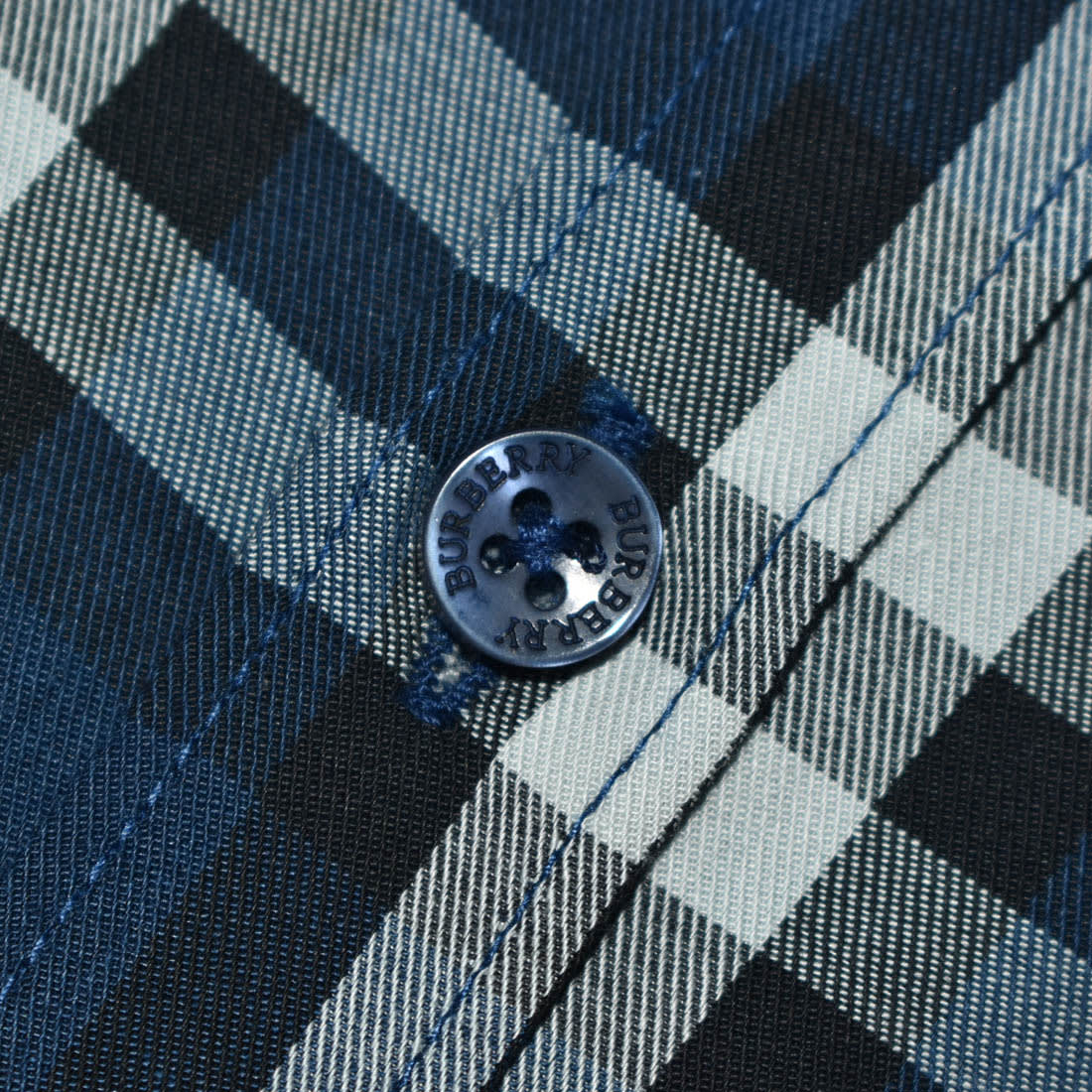 Burberry Blue Premium Quality Shirt-4