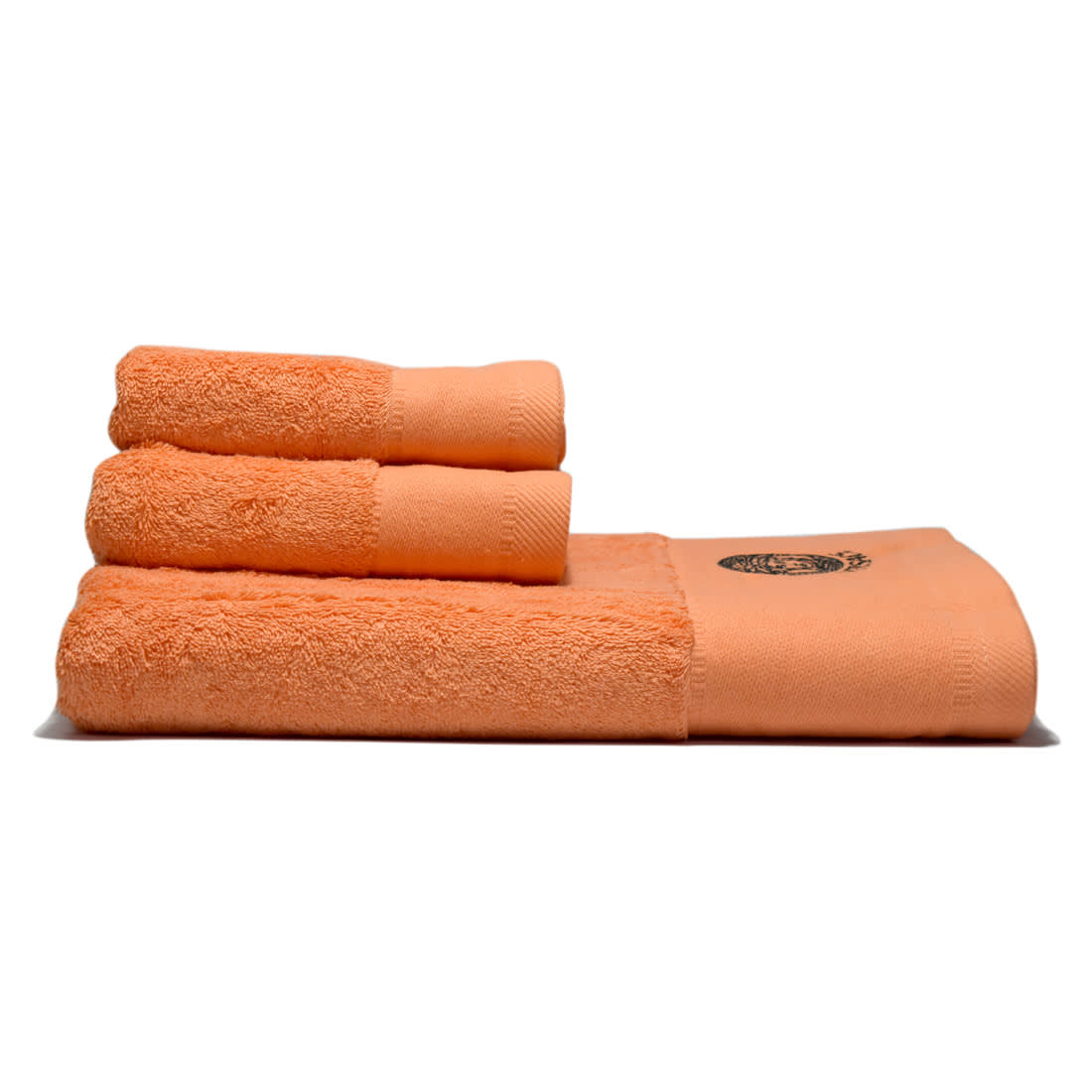 Versace Embroidered logo Orange Premium Towel - Set of 3-2