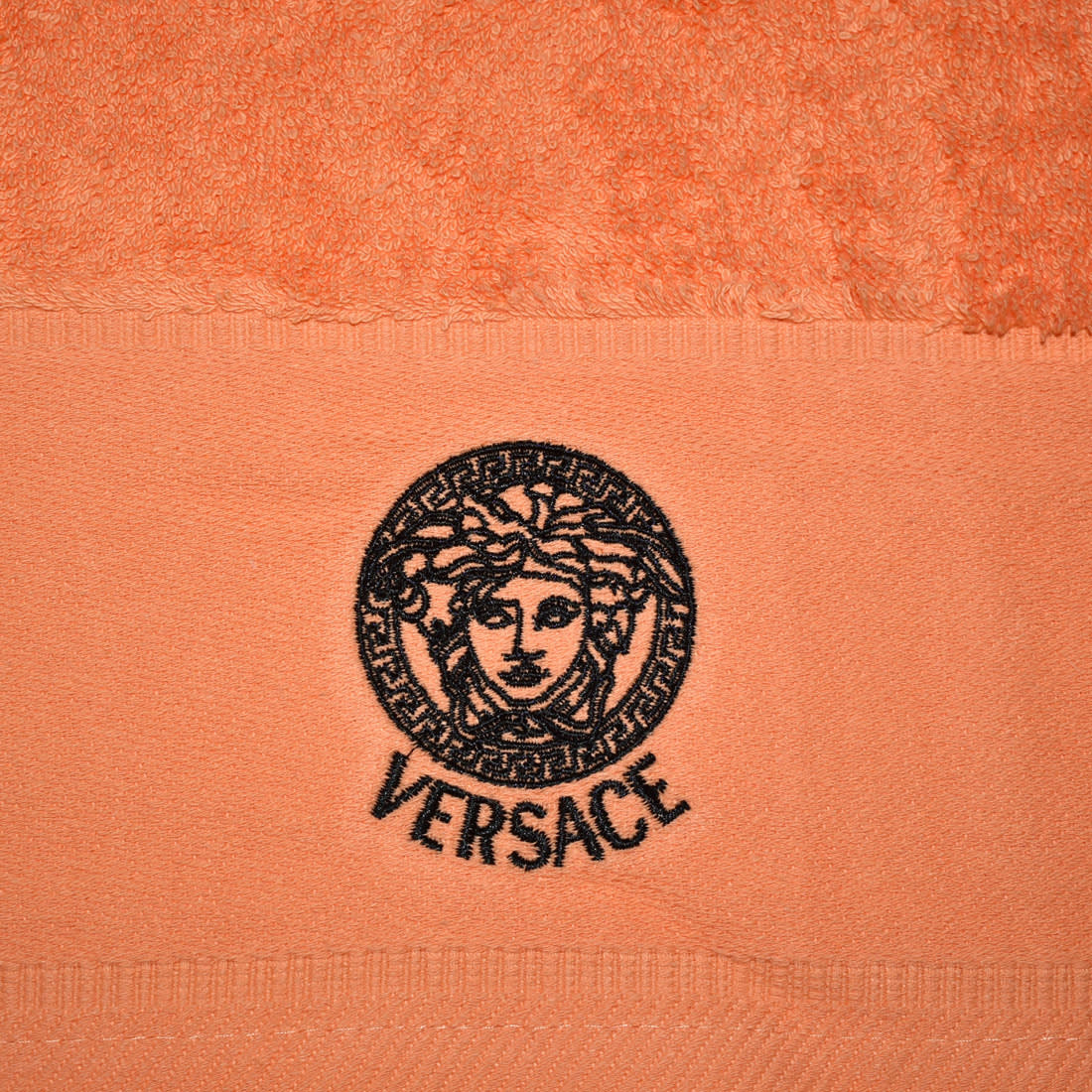 Versace Embroidered logo Orange Premium Towel - Set of 3-4
