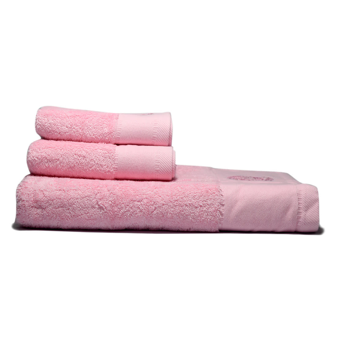 Versace Embroidered logo Pink Premium Towel - Set of 3-2