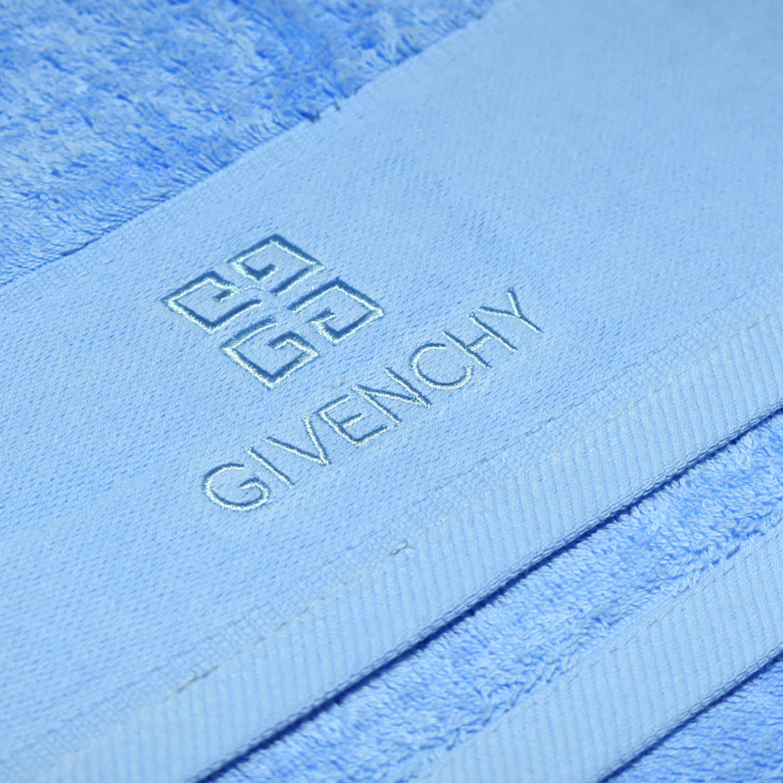 Givenchy Embroidered Blue Premium Towel - Set of 3-1
