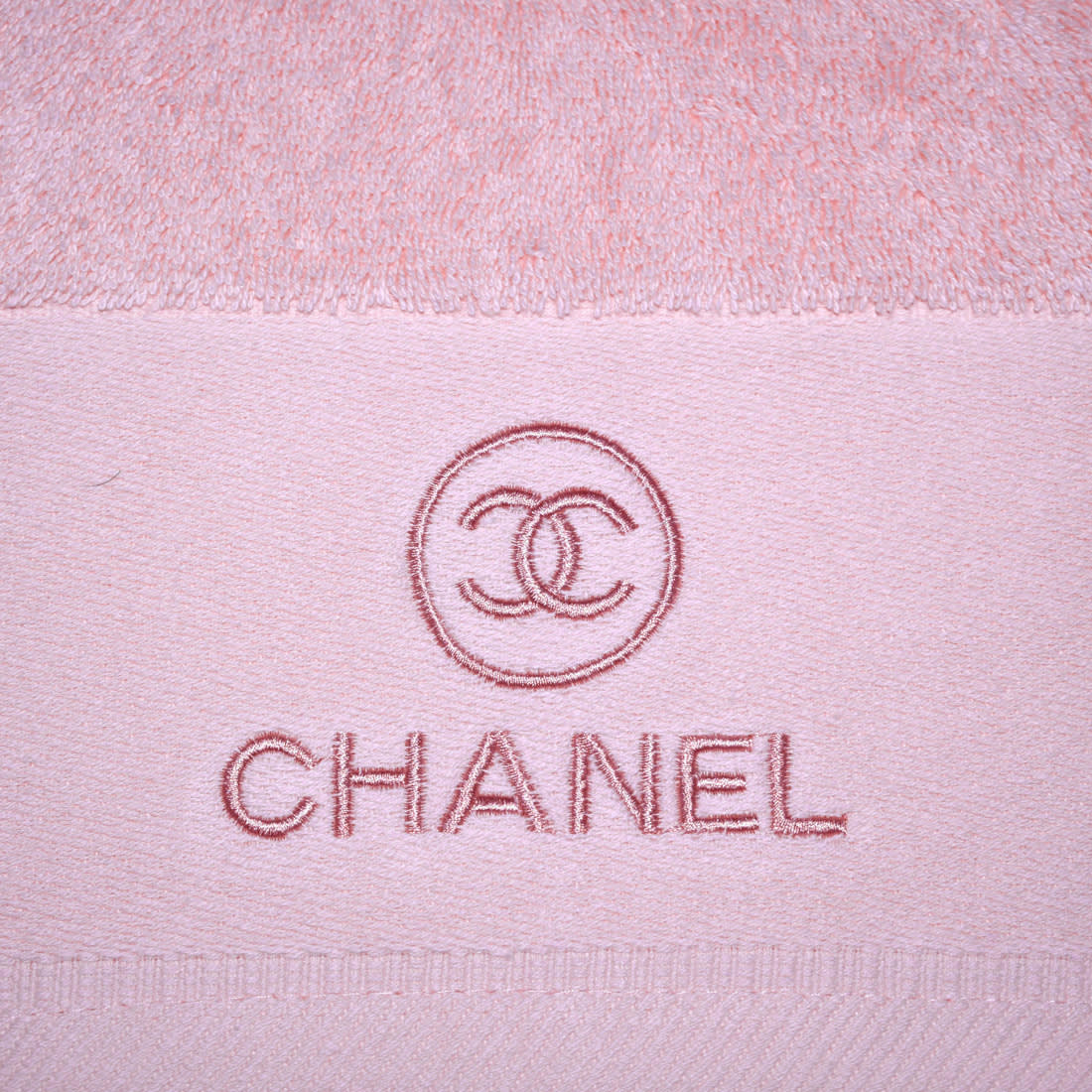 Chanel Embroidered logo Pink Premium Towel - Set of 3-4