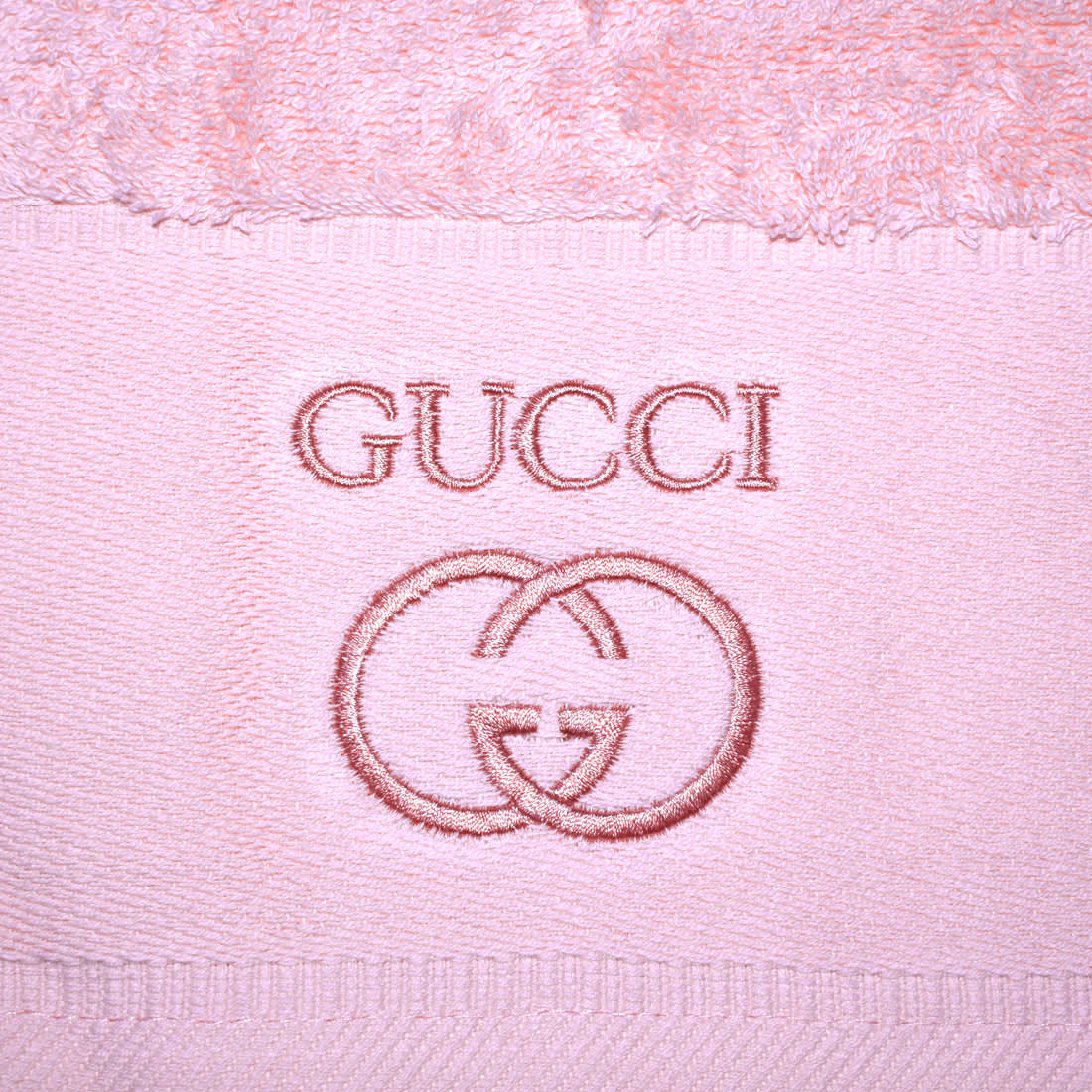 Gucci Embroidered Pink Premium Quality Towel - Set of 3-4