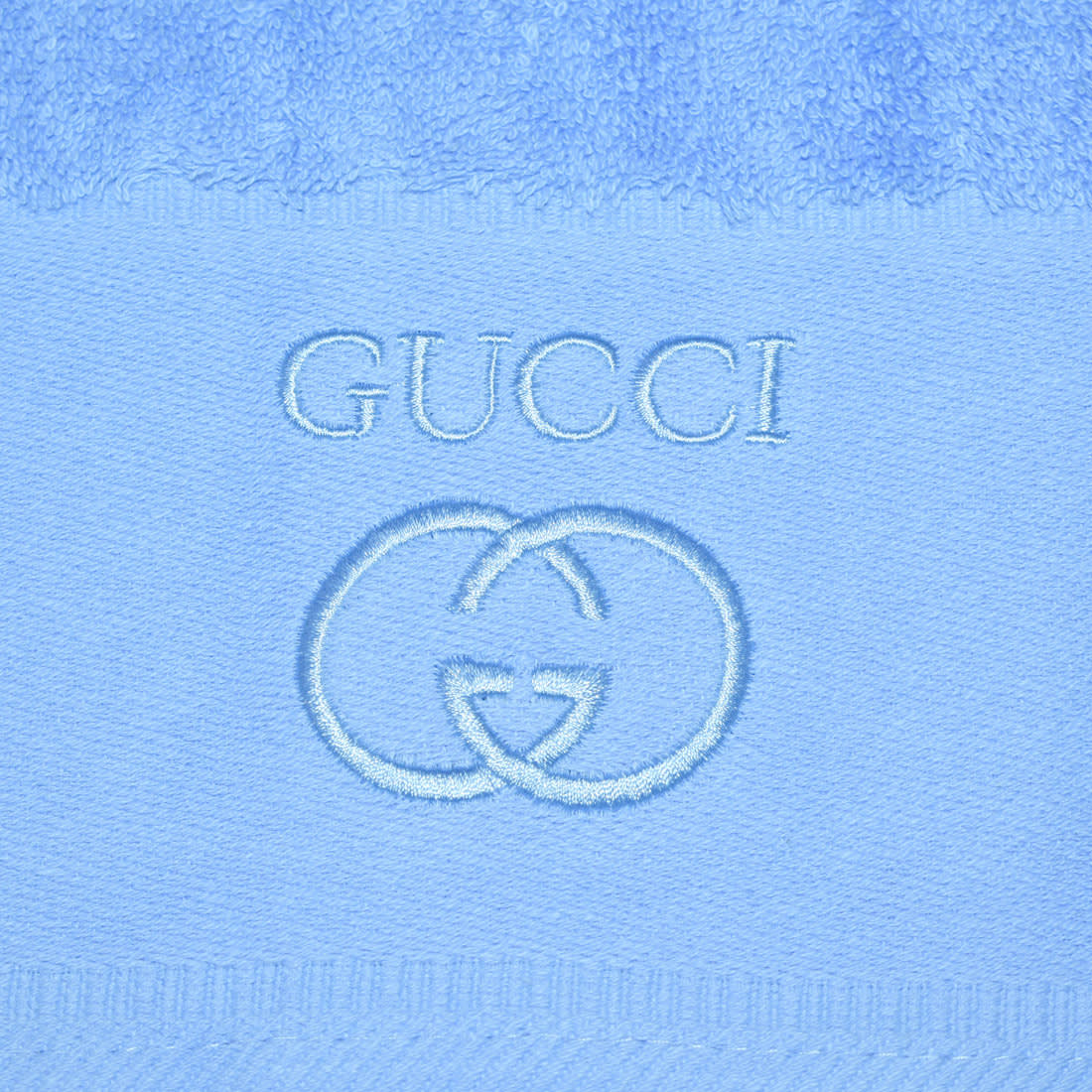 Gucci Embroidered Blue Premium Quality Towel - Set of 3-4