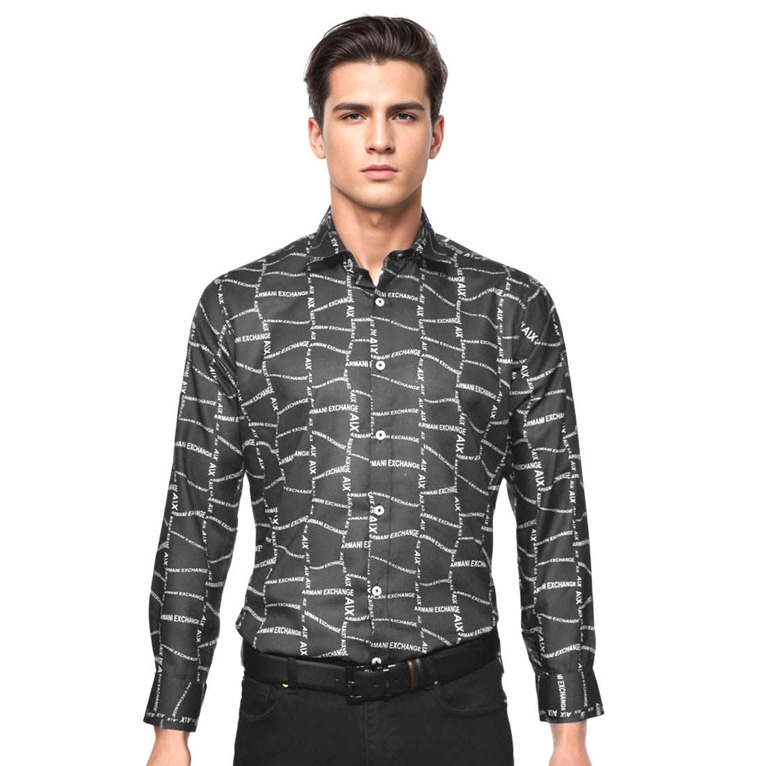 Armani Exchange Black Premium Quality Shirt-0