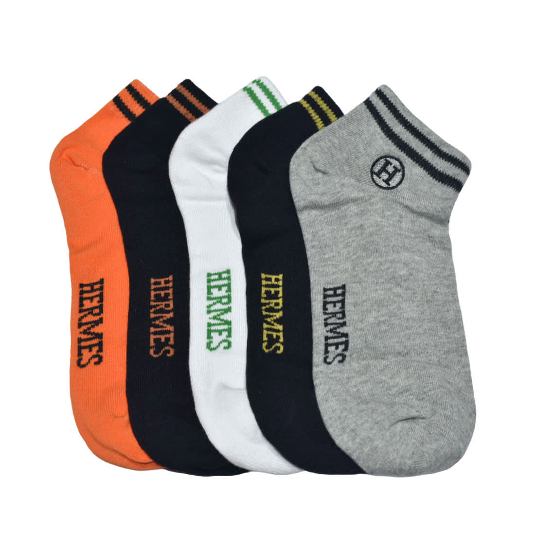 Hermes Double line Low Anklet Premium Socks-0