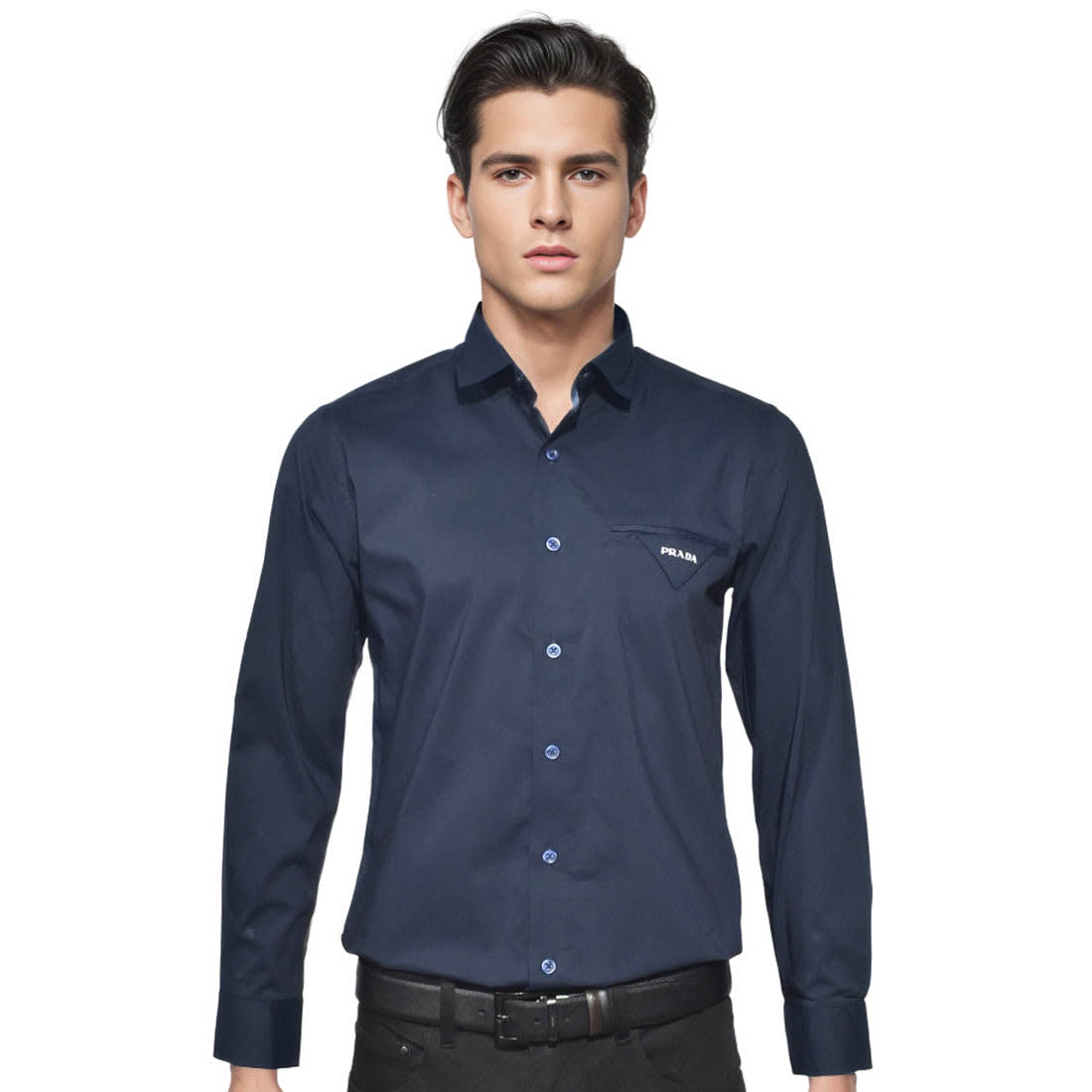 Prada Navy Blue Premium Quality Shirt-0