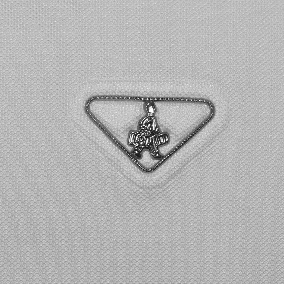 Prada White Premium Quality Luxury Polo T-shirt-3